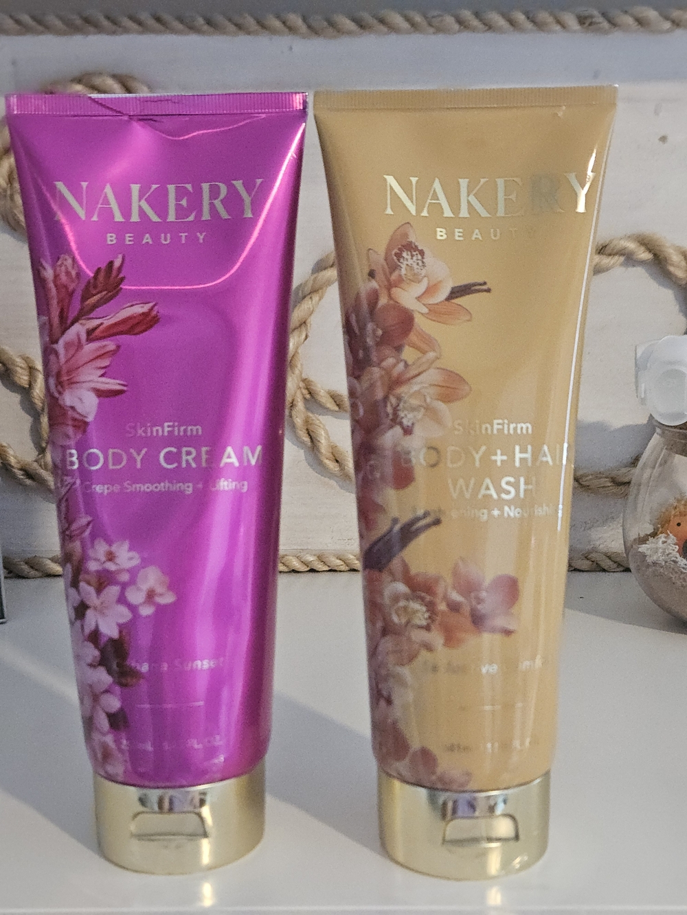 💋3/$99 Nakery Beauty SkinFirm Body Wash And Cream FULL SIZE